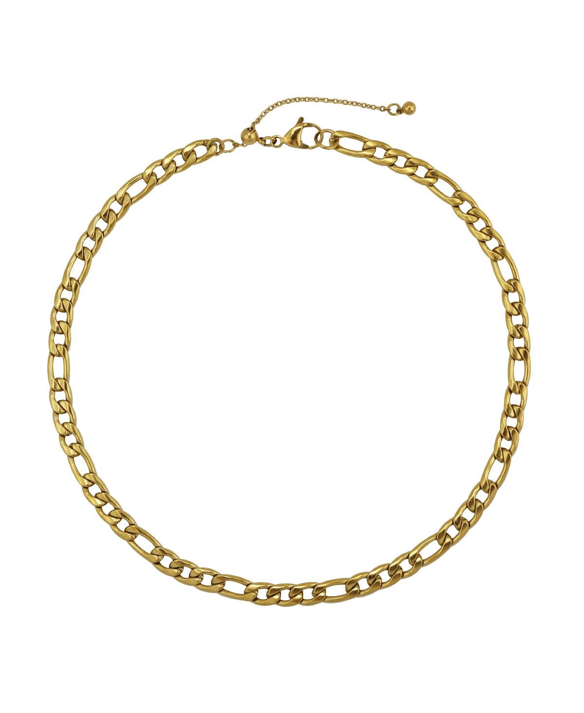 Bradley Figaro Link Necklace - Gold