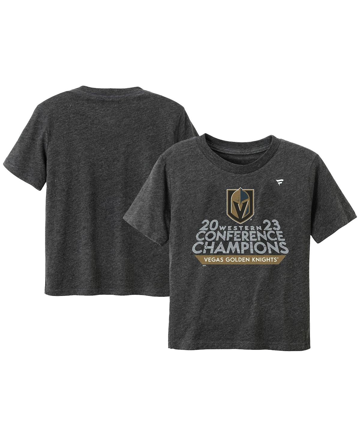 Fanatics Babies' Toddler Boys And Girls  Branded Heather Charcoal Vegas Golden Knights 2023 Western Conferenc