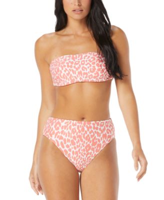Carmen Marc Valvo - Women's Reversible Bandeau Bikini Top & Bottoms