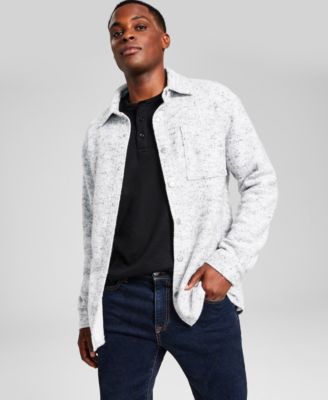 Oversized fleece jacket men's best sale