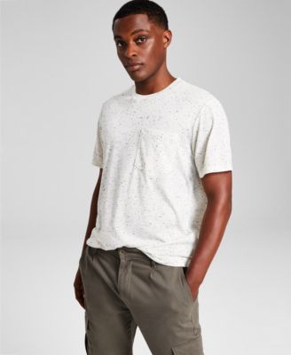 Men's Regular-Fit Speckled Pocket T-Shirt, Created for Macy's 