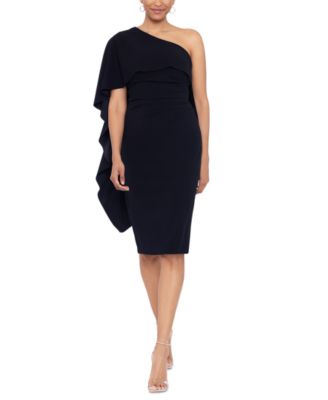 XSCAPE - Women's One-Shoulder Draped Dress