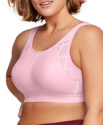 Full Figure Plus Size No-Sweat Mesh Sports Wirefree Bra 1068