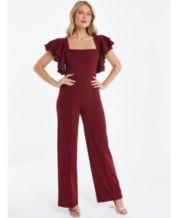 Macys womens shop red jumpsuit