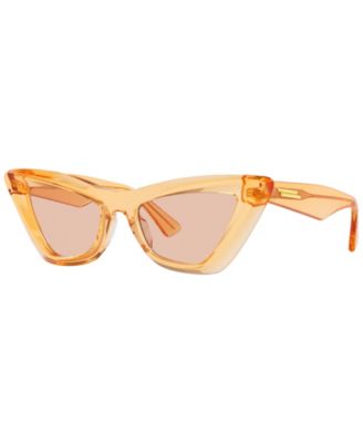 Bottega Veneta Brown Pointed Cat-Eye Sunglasses