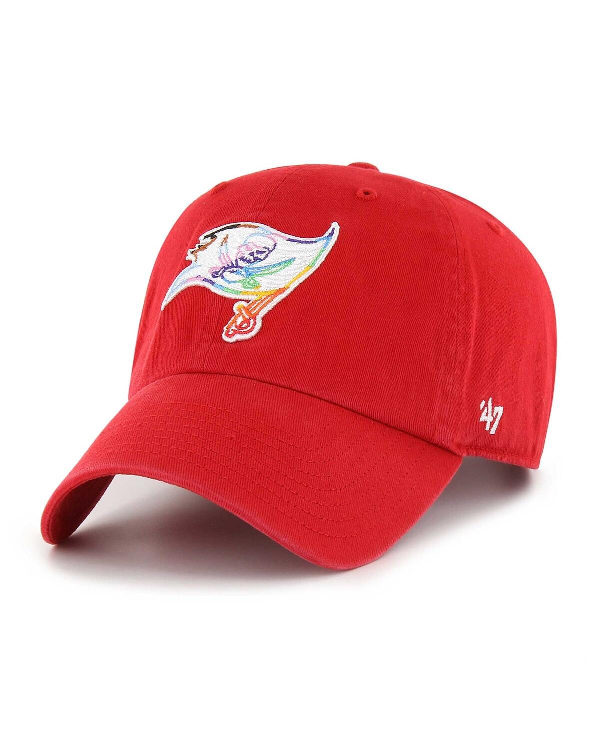 47 Brand Men's ' Red Tampa Bay Buccaneers Pride Clean Up Adjustable Hat