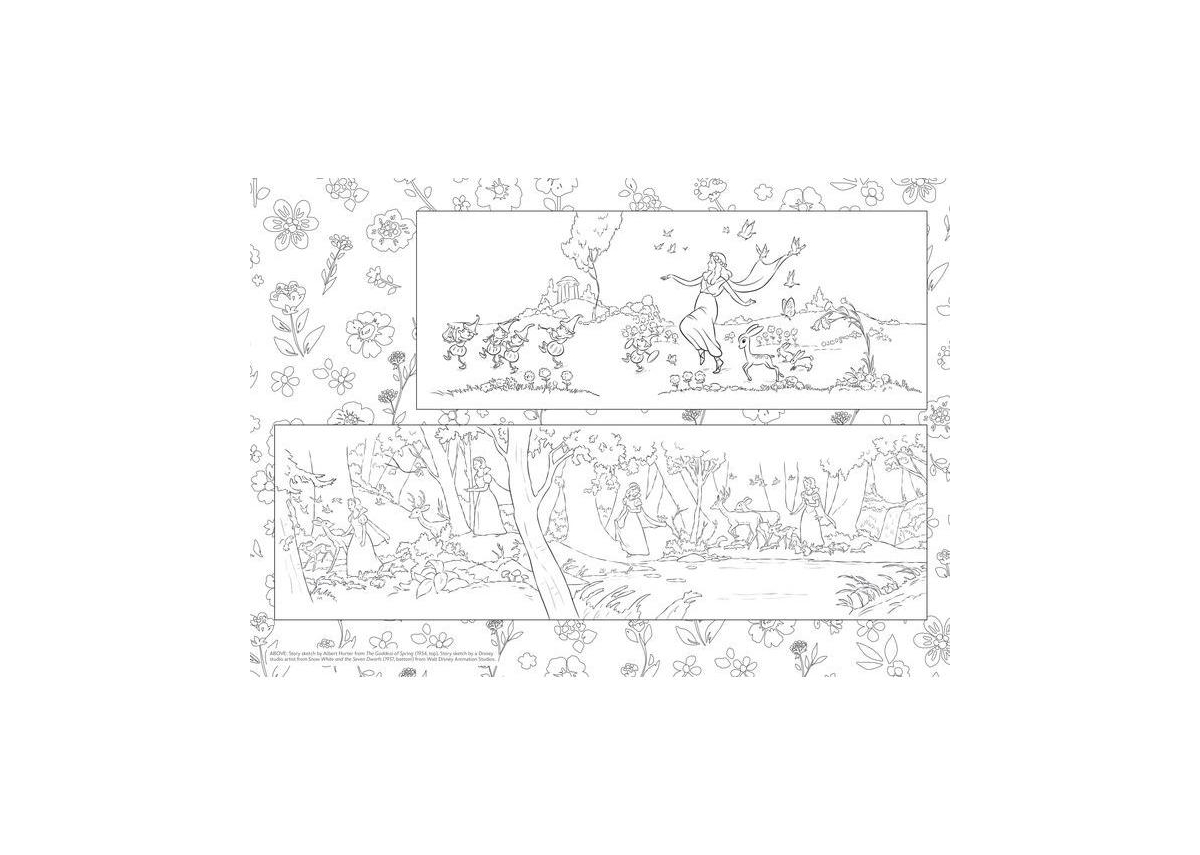 Art of Coloring- Disney 100 Years of Wonder- 100 Images to Inspire Creativity by Staff of The Walt Disney Archives