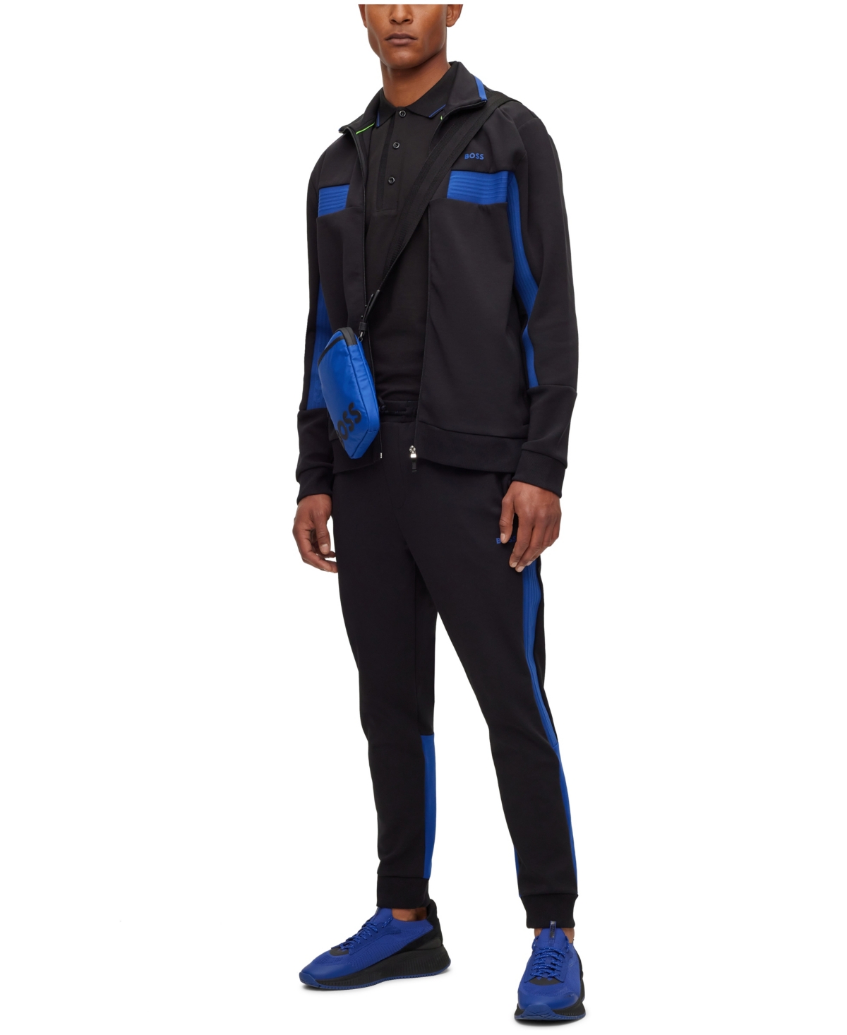 HUGO BOSS BOSS BY HUGO BOSS MEN'S ZIP-UP SWEATSHIRT 