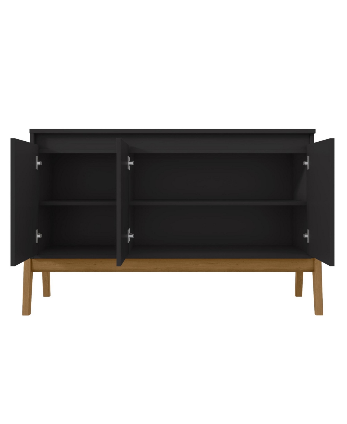 MANHATTAN COMFORT GALES 48.5" MEDIUM DENSITY FIBERBOARD 4-DRAWER SIDEBOARD 