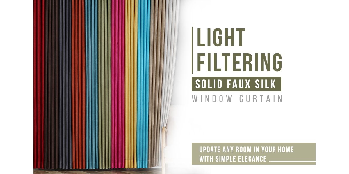 Kate Aurora Artisan Lightweight Transparent Faux Silk Sheer Grommet Single Curtain Panel