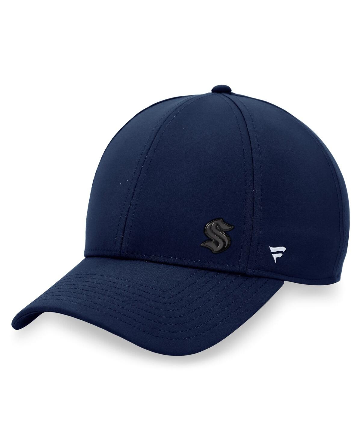 Shop Fanatics Women's  Deep Sea Blue Seattle Kraken Authentic Pro Road Structured Adjustable Hat