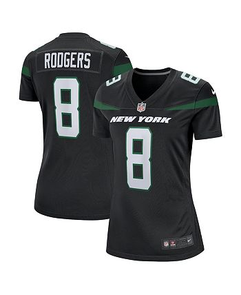 Women's Aaron Rodgers Black New York Jets Game Jersey