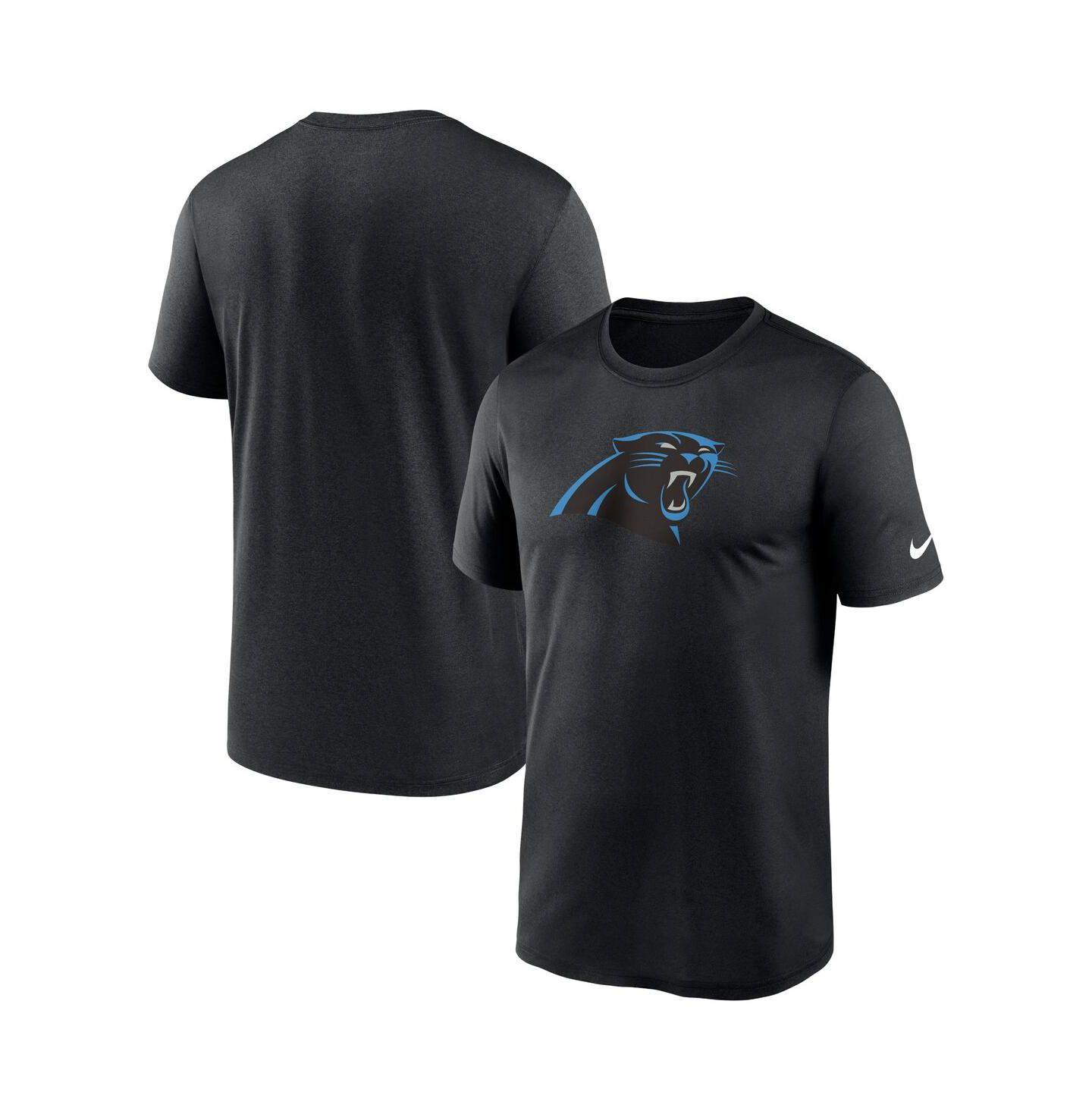 Мужская футболка Nike Black Carolina Panthers Legend Logo Performance — фото 2