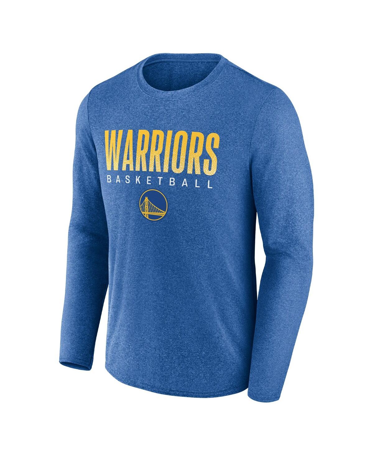 Men's FanaticsGolden State Warriors Where Legends Play Iconic Practice Long Sleeve T-shirt - Heathered Royal