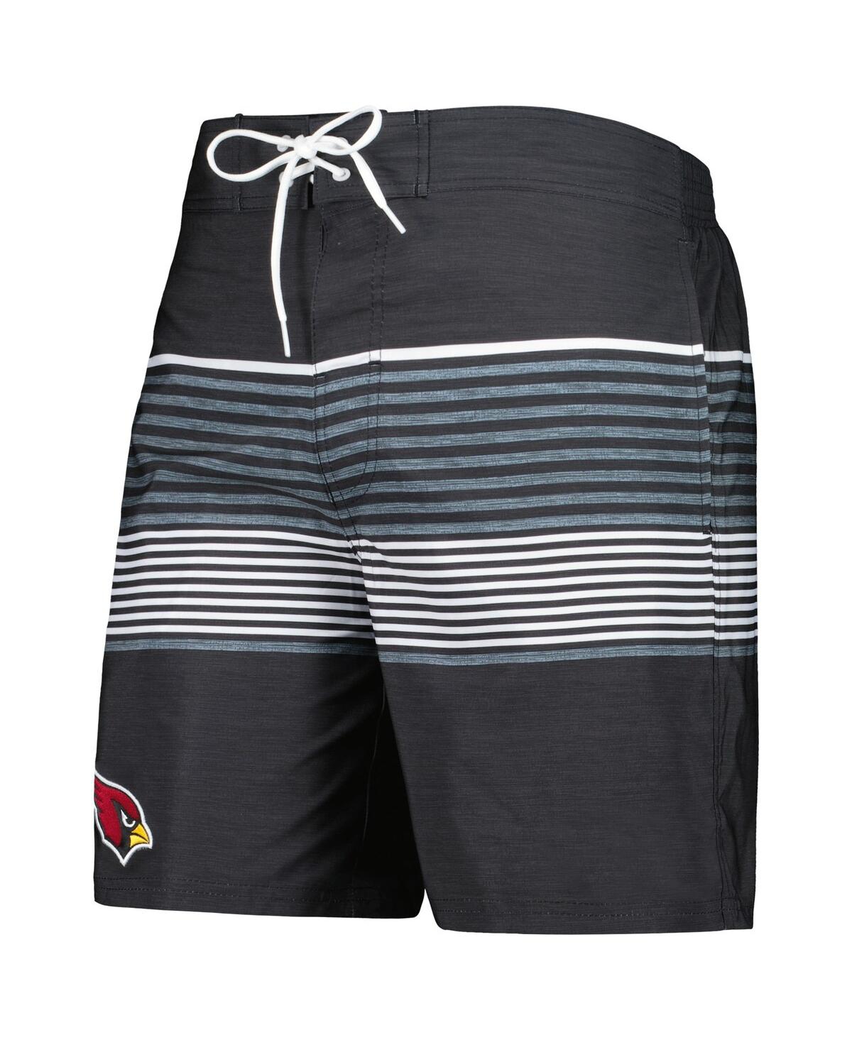 Shop G-iii Sports By Carl Banks Men's  Black Arizona Cardinals Coastline Volley Swim Shorts