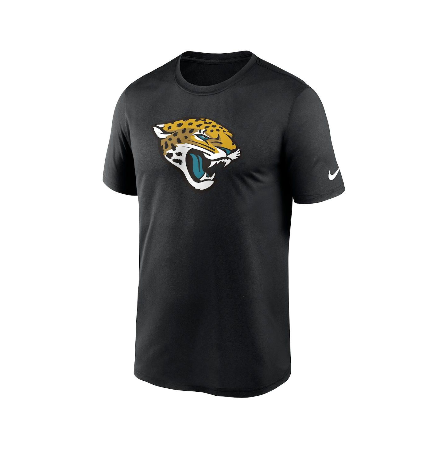 Мужская футболка Nike Black Jacksonville Jaguars Legend Logo Performance — фото 3