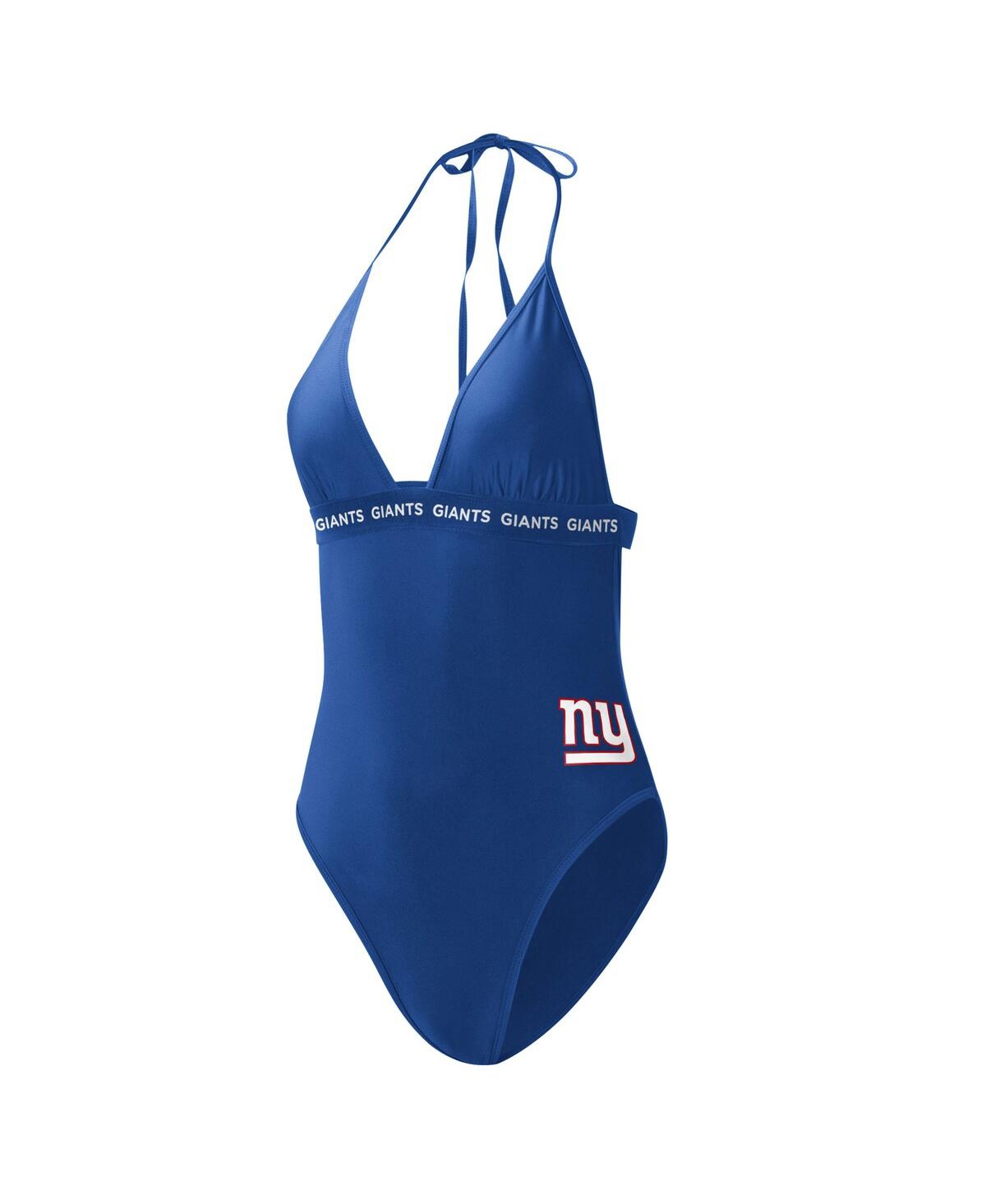 G-iii 4her By Carl Banks Royal New York Giants Full Count One-piece Swimsuit In Royal