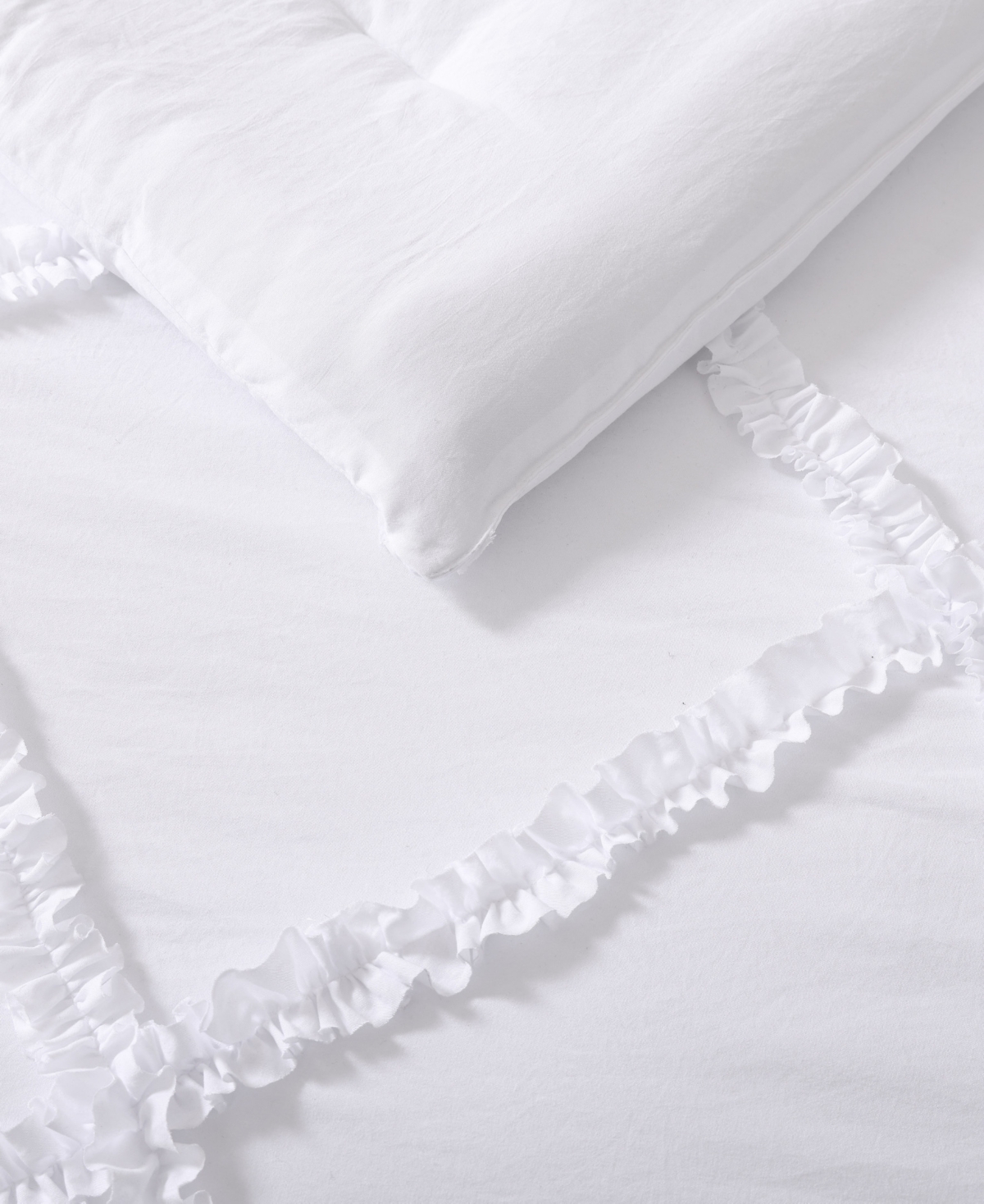 Laura Ashley Norah Solid Microfiber 3 Piece Comforter Set