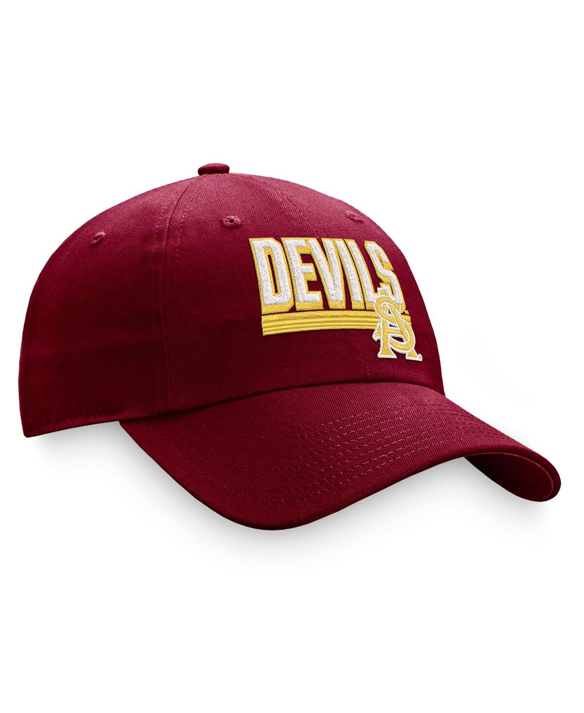 Shop Top Of The World Men's  Maroon Arizona State Sun Devils Slice Adjustable Hat