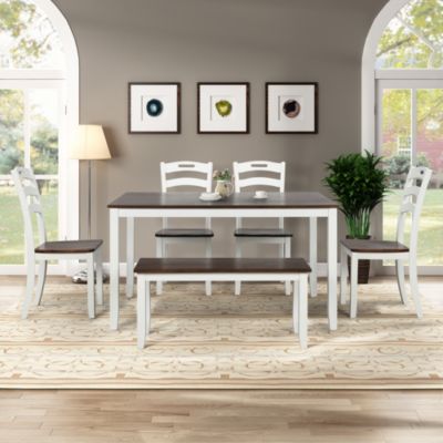 Simplie Fun 6 Piece Dining Table Set With Bench Table Set With   24997291 Fpx.tif