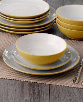 Colorwave Coupe 16 Pc. Dinnerware Set, Service for 4