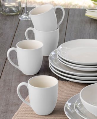 Colorwave Coupe 16 Pc. Dinnerware Set, Service for 4