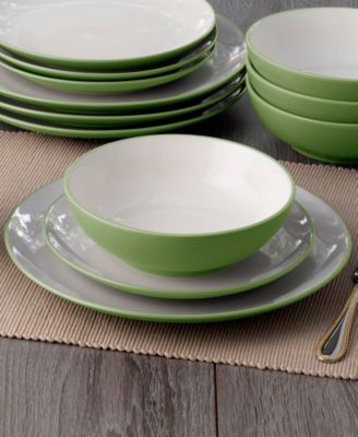 Colorwave Coupe 16 Pc. Dinnerware Set, Service for 4