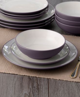 Colorwave Coupe 16 Pc. Dinnerware Set, Service for 4