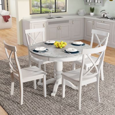 5-Piece Solid Wood Dining Set