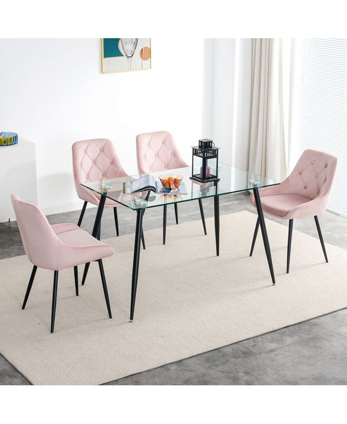 Pink kitchen table and chairs store