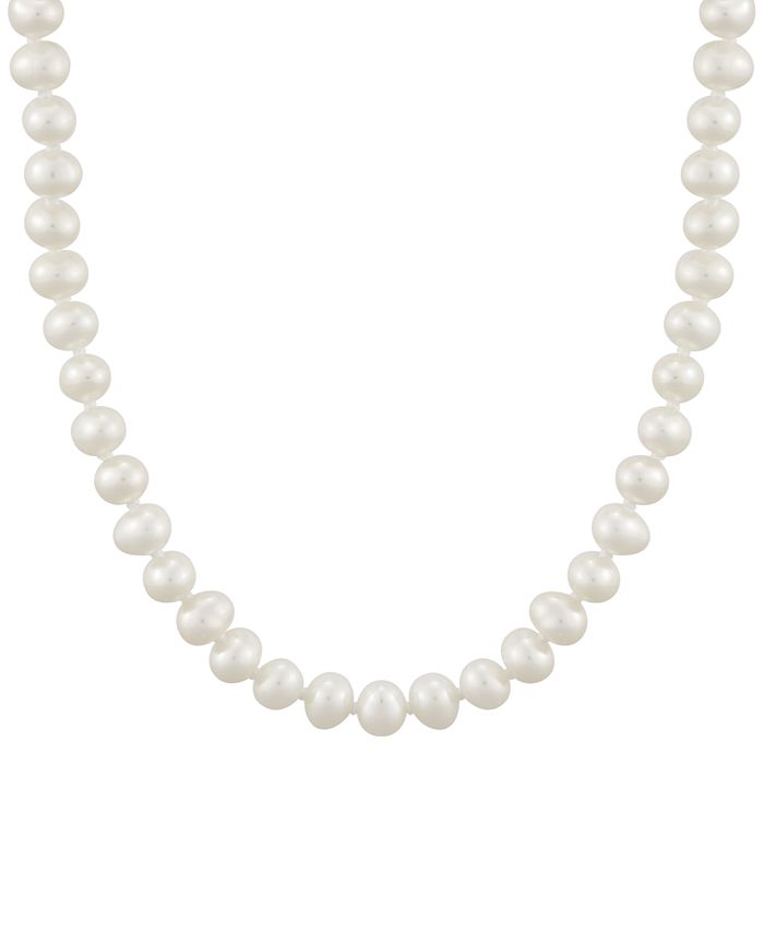 Macy's single pearl necklace outlet