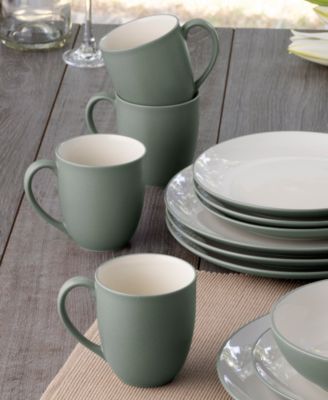 Colorwave Coupe 16 Pc. Dinnerware Set, Service for 4