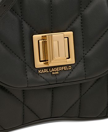KARL LAGERFELD PARIS Lafayette Leather Shoulder Bag - Macy's