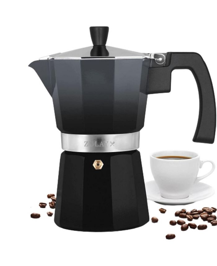 Zulay Kitchen 5.5 Cups Classic Stovetop Italian Style Espresso Maker ...