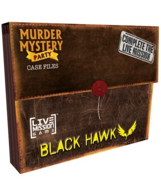 Murder Mystery Party Case Files Black Hawk Live Mission Game