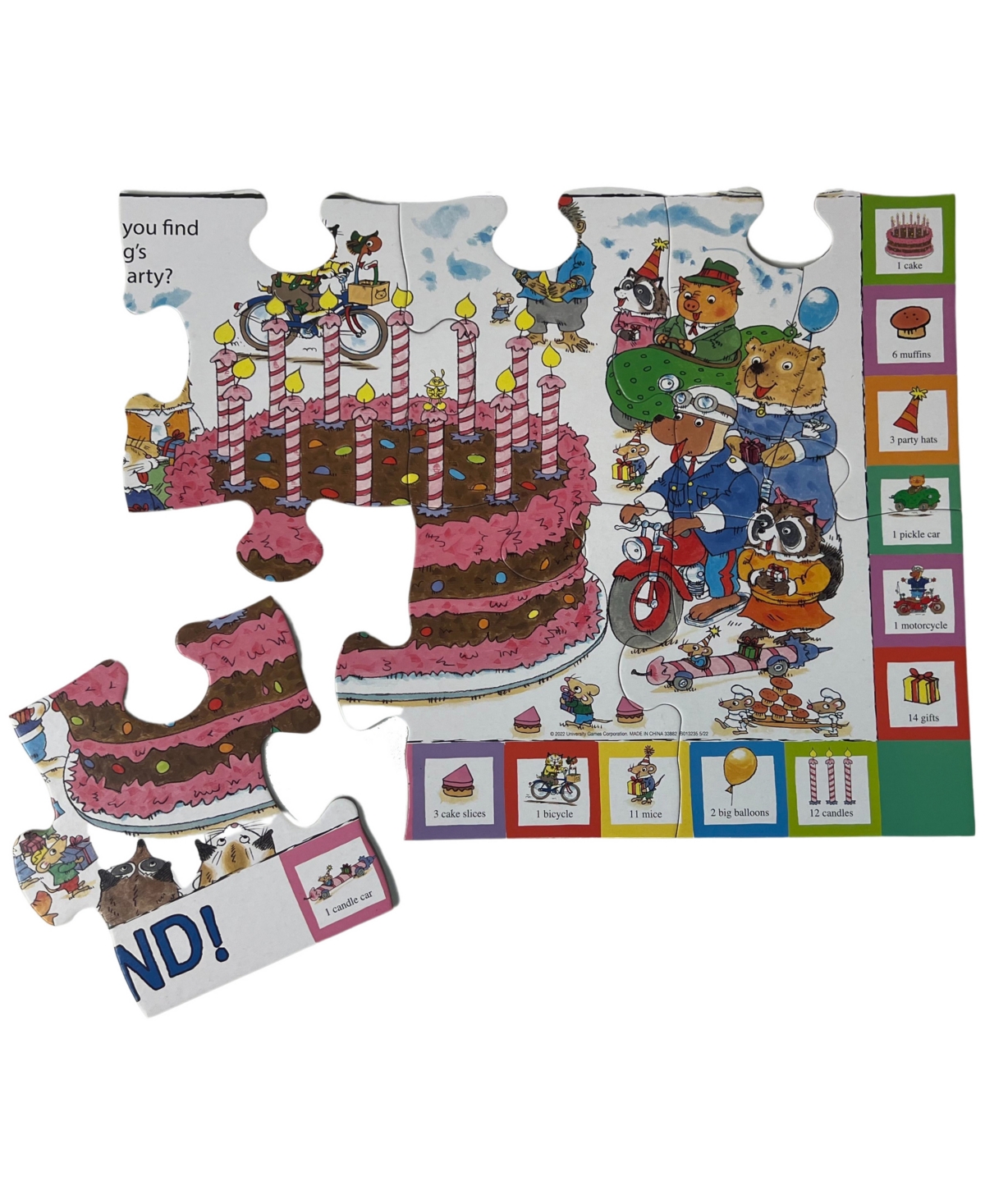 University Games Briarpatch Richard Scarry's Busytown Seek And Find Giant Floor Puzzle, 28 Pieces In No Color