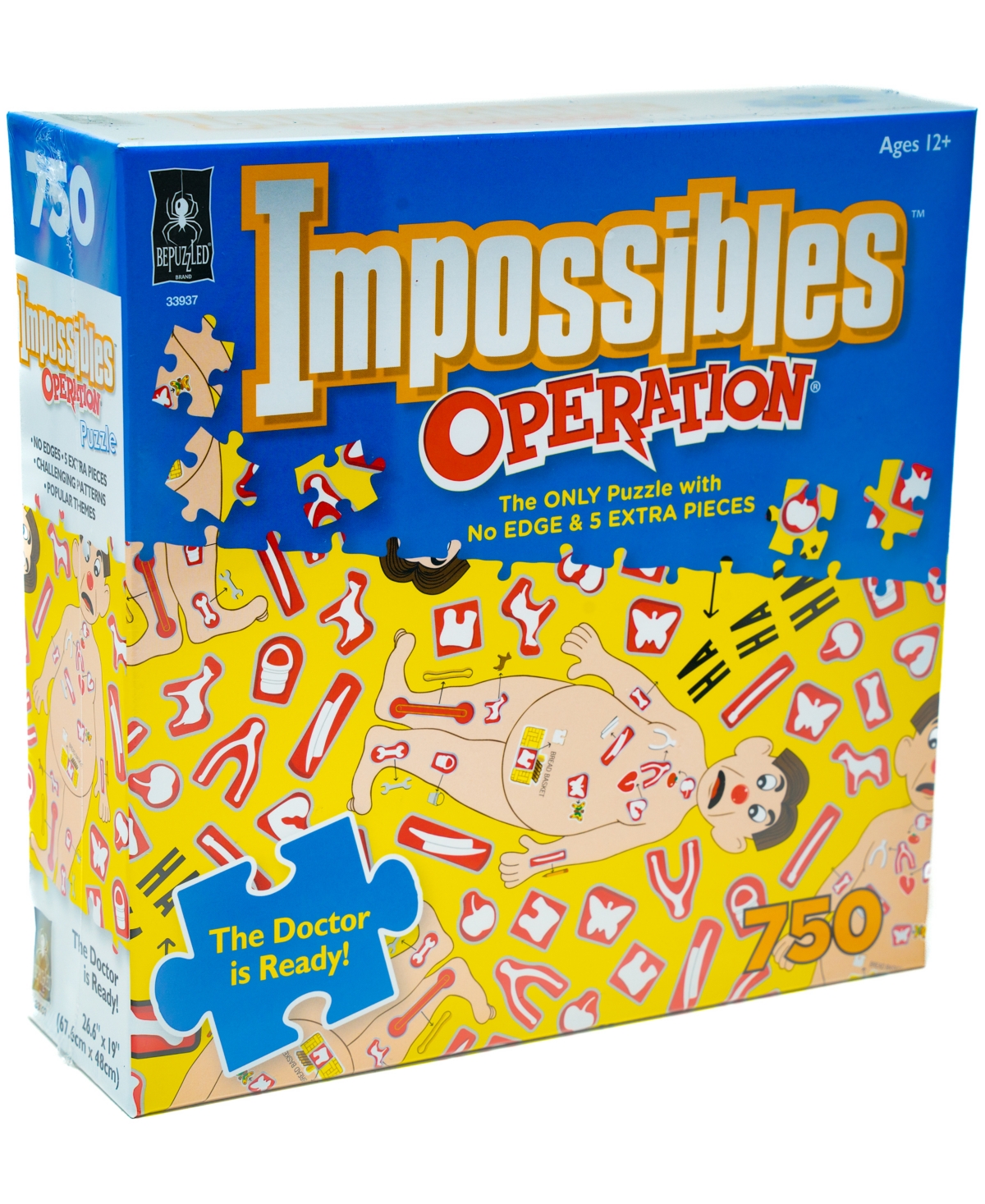 University Games Kids' Bepuzzled Impossibles Puzzle Hasbro Operation, 750 Pieces In No Color
