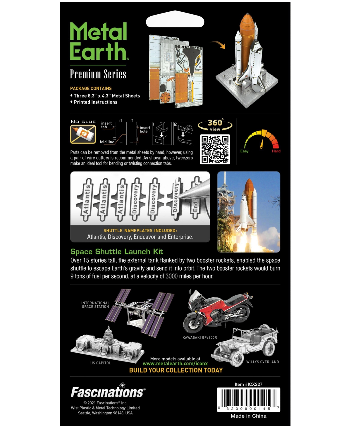 Shop University Games Fascinations Metal Earth Premium Series Iconx 3d Metal Model Kit Space Shuttle Launch Kit In No Color