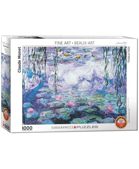 Детский пазл Eurographics Claude Monet Water Lilies 1000-Piece Jigsaw Puzzle, Ages 12+