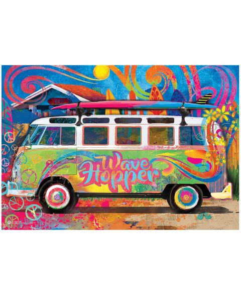 Пазл Eurographics Retro Volkswagen Bus Wave Hopper, 550 деталей, от 8 лет