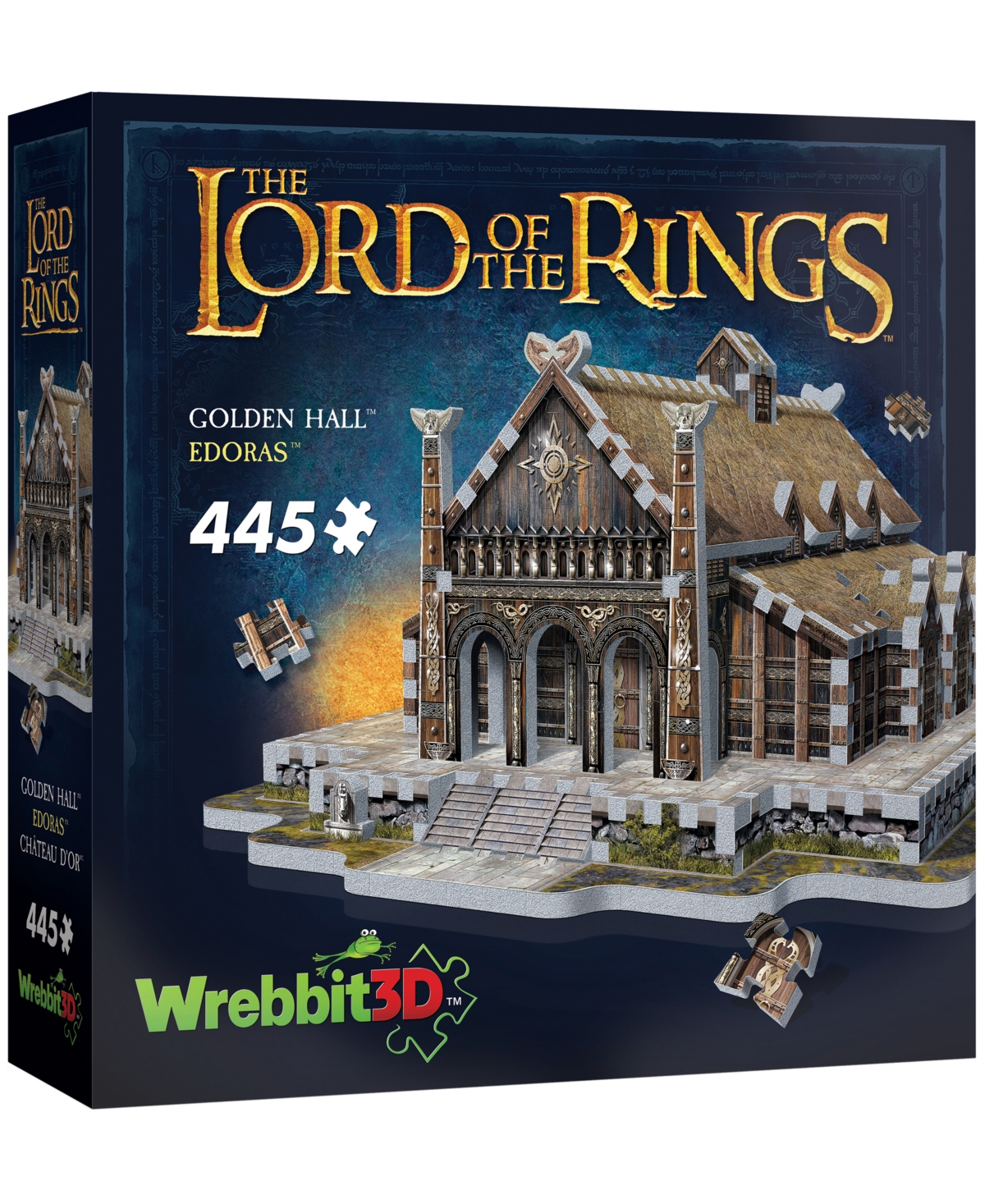 University Games Kids' Wrebbit The Lord Of The Rings Golden Hall Edoras 3d Puzzle, 445 Pieces In No Color