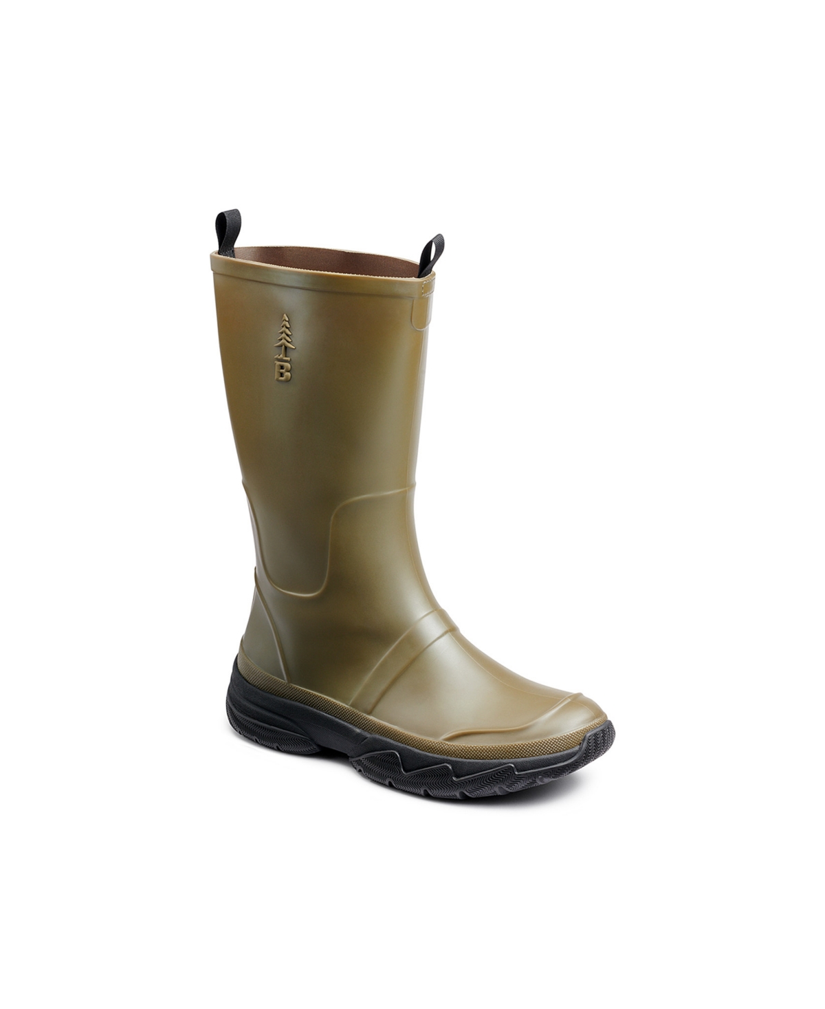 Bass Outdoor Men's Field Water Resistant Rain Boots In Olive