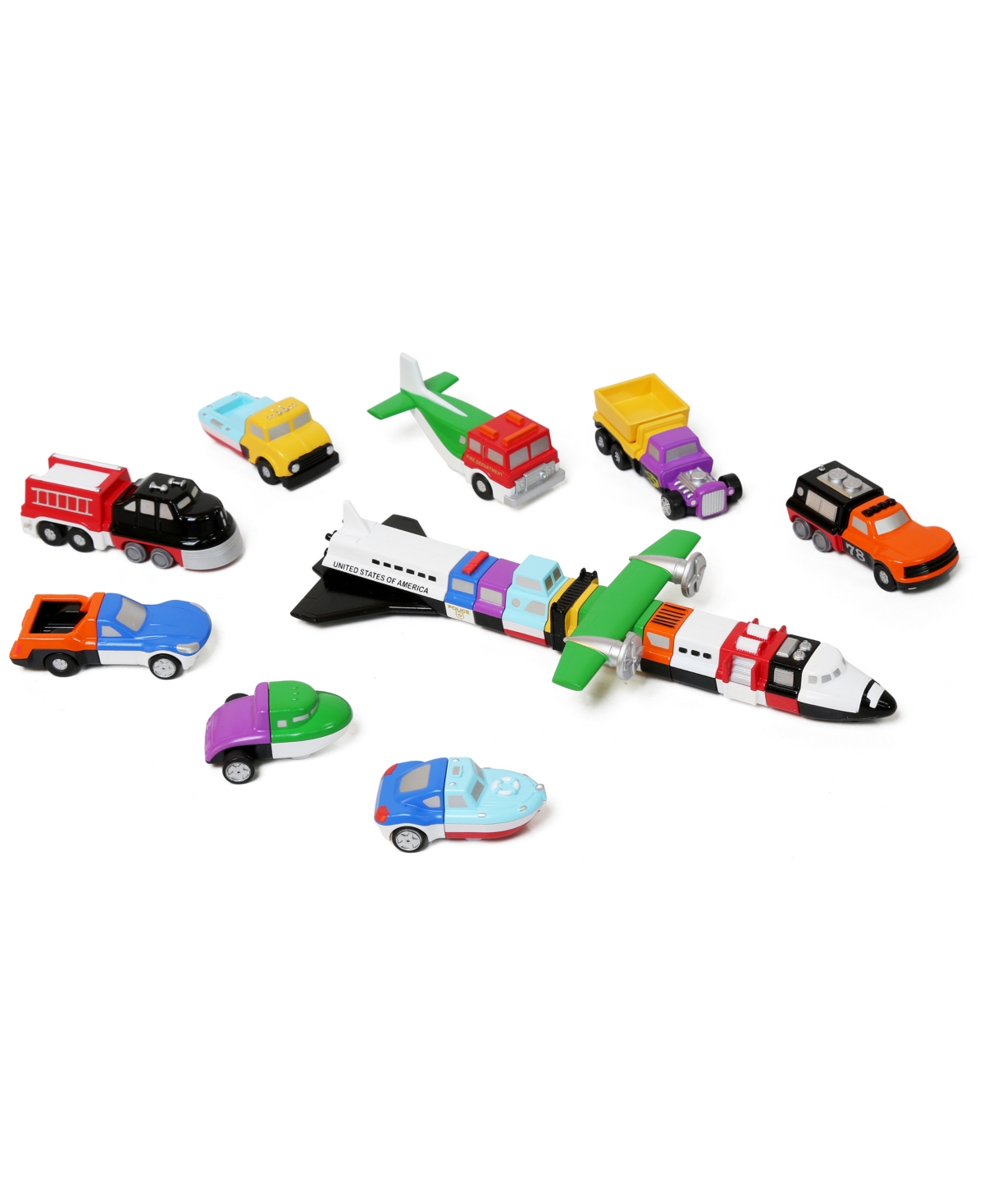 Popular Playthings Micro Mix Or Match Vehicles Set, 27 Pieces In No Color