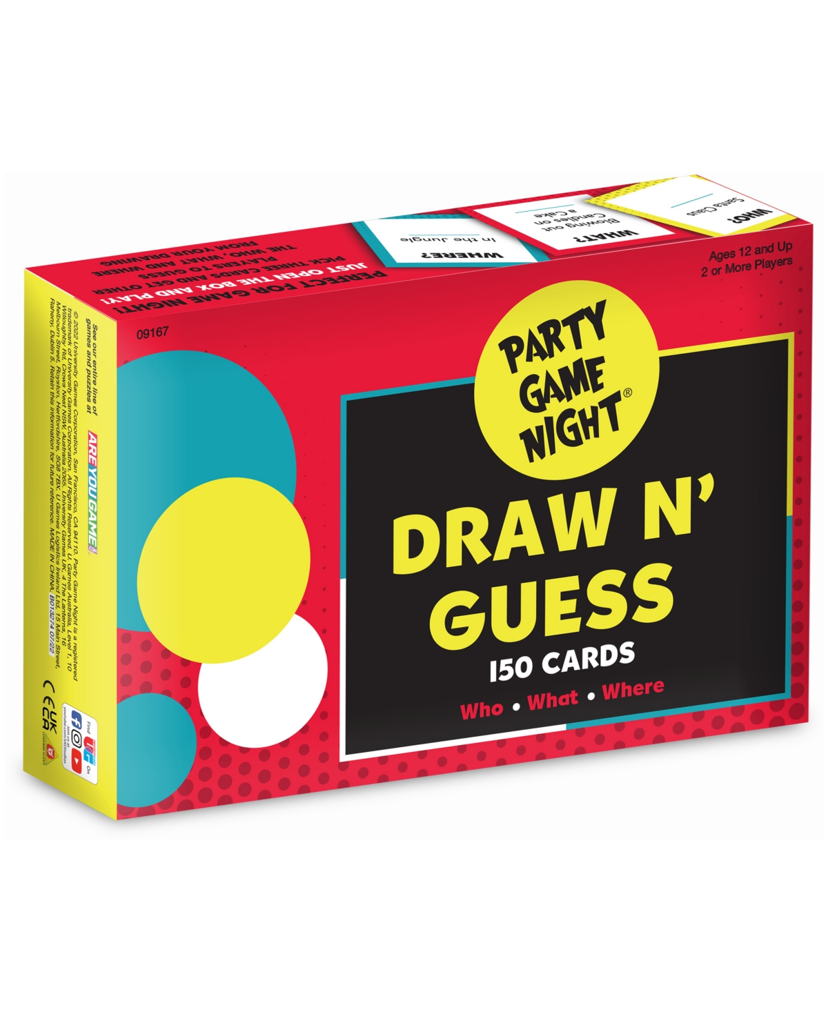 University Games Kids' Party Game Night, Draw N' Guess Cards In No Color