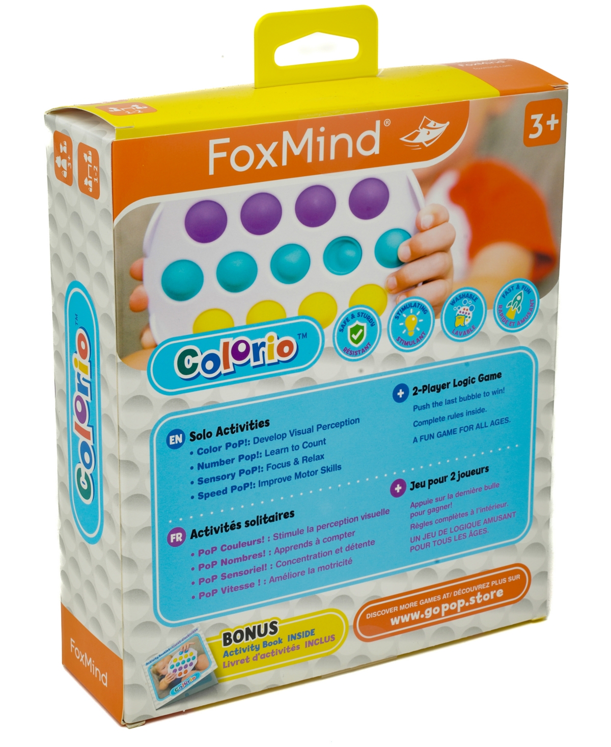 University Games Foxmind Games Go Pop Colorio Preschool Game In No Color