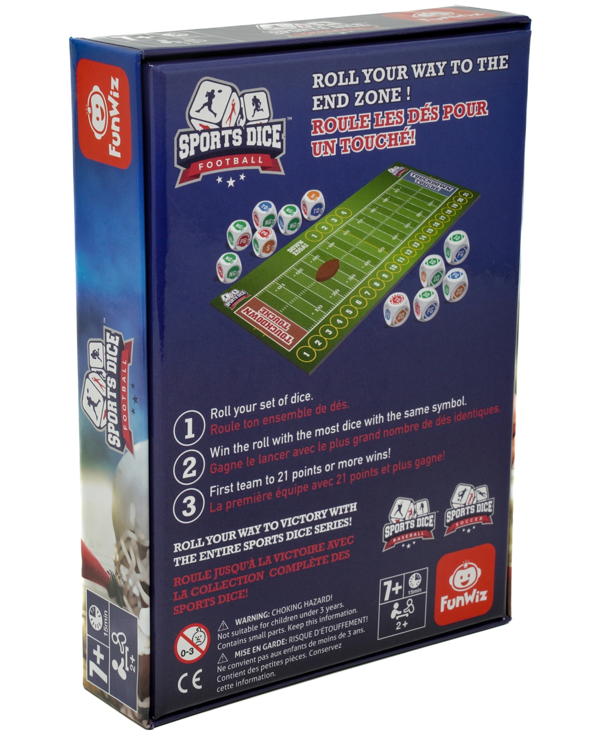 Shop University Games Foxmind Games Sports Dice Football Family Game In No Color