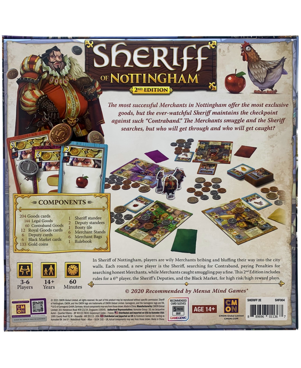 Shop University Games Cmon Sheriff Of Nottingham Game 2nd Edition In No Color