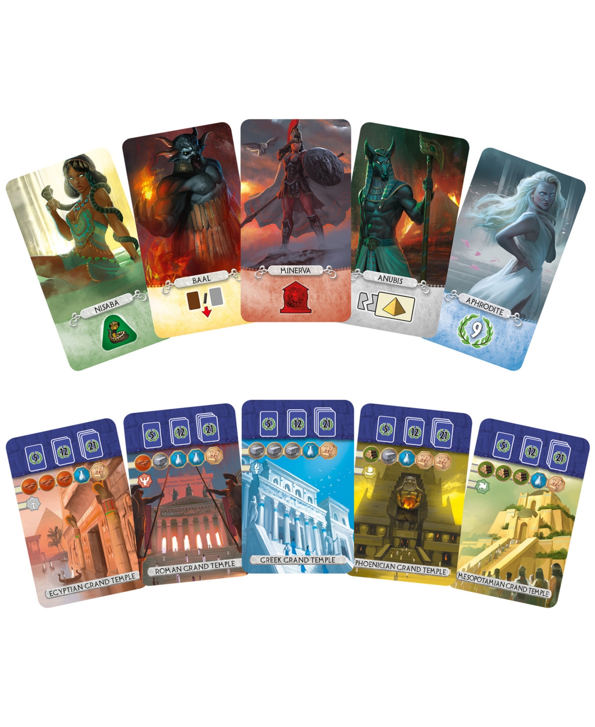 University Games Repos Production 7 Wonders Duel Pantheon Expansion In No Color