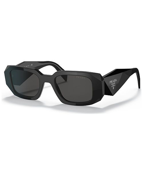 alfani PRADA Symbole Rectangular Women's Sunglasses PR 17WS Women's Fashion Shoes & Accessories