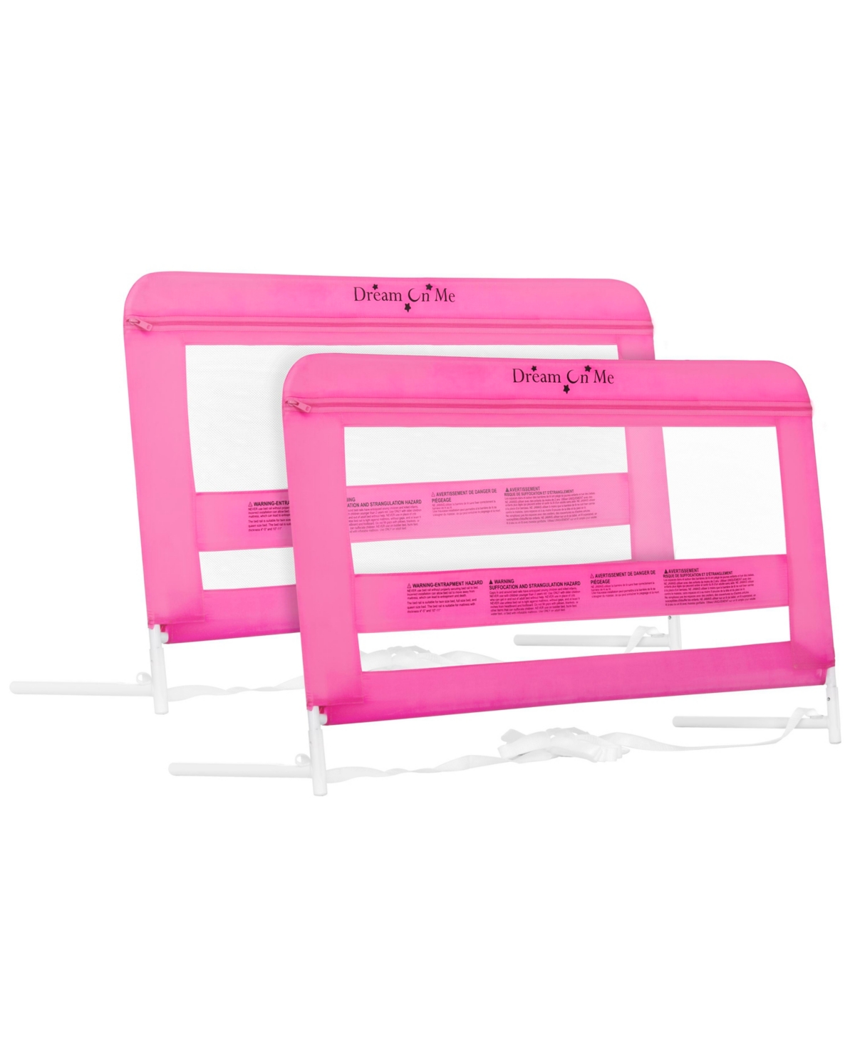 Dream On Me Lilibet Twin/Full/Queen Mesh Safety Bed Rails, Set of 2